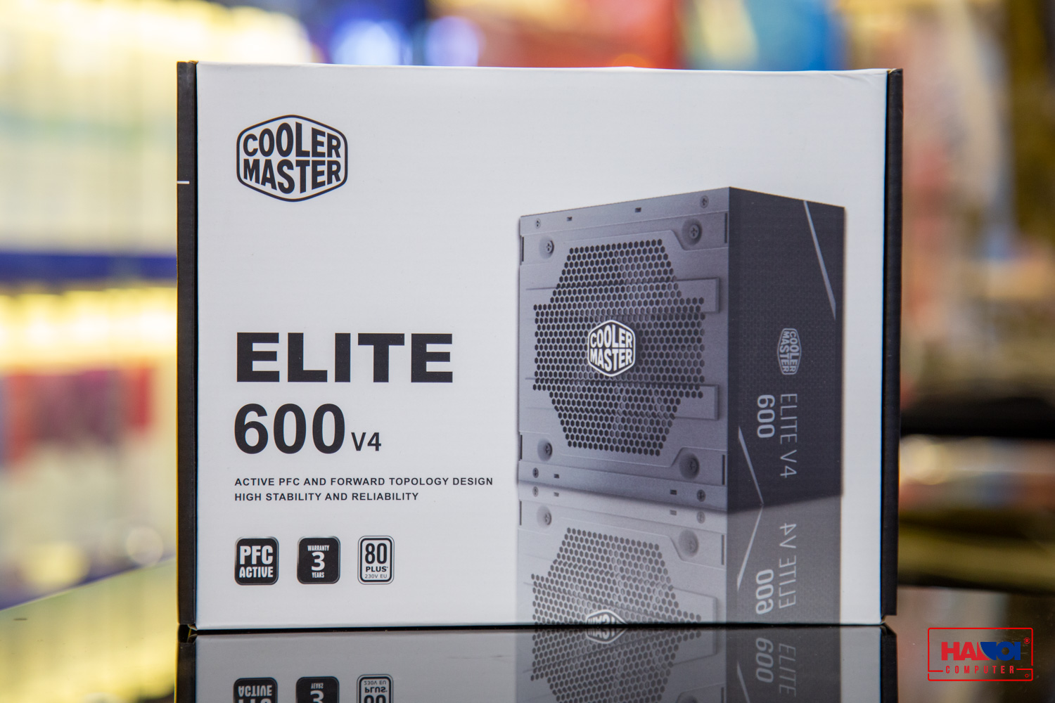 Nguồn máy tính Cooler master Elite 600w V4 (80 Plus /Màu Đen) giới thiệu